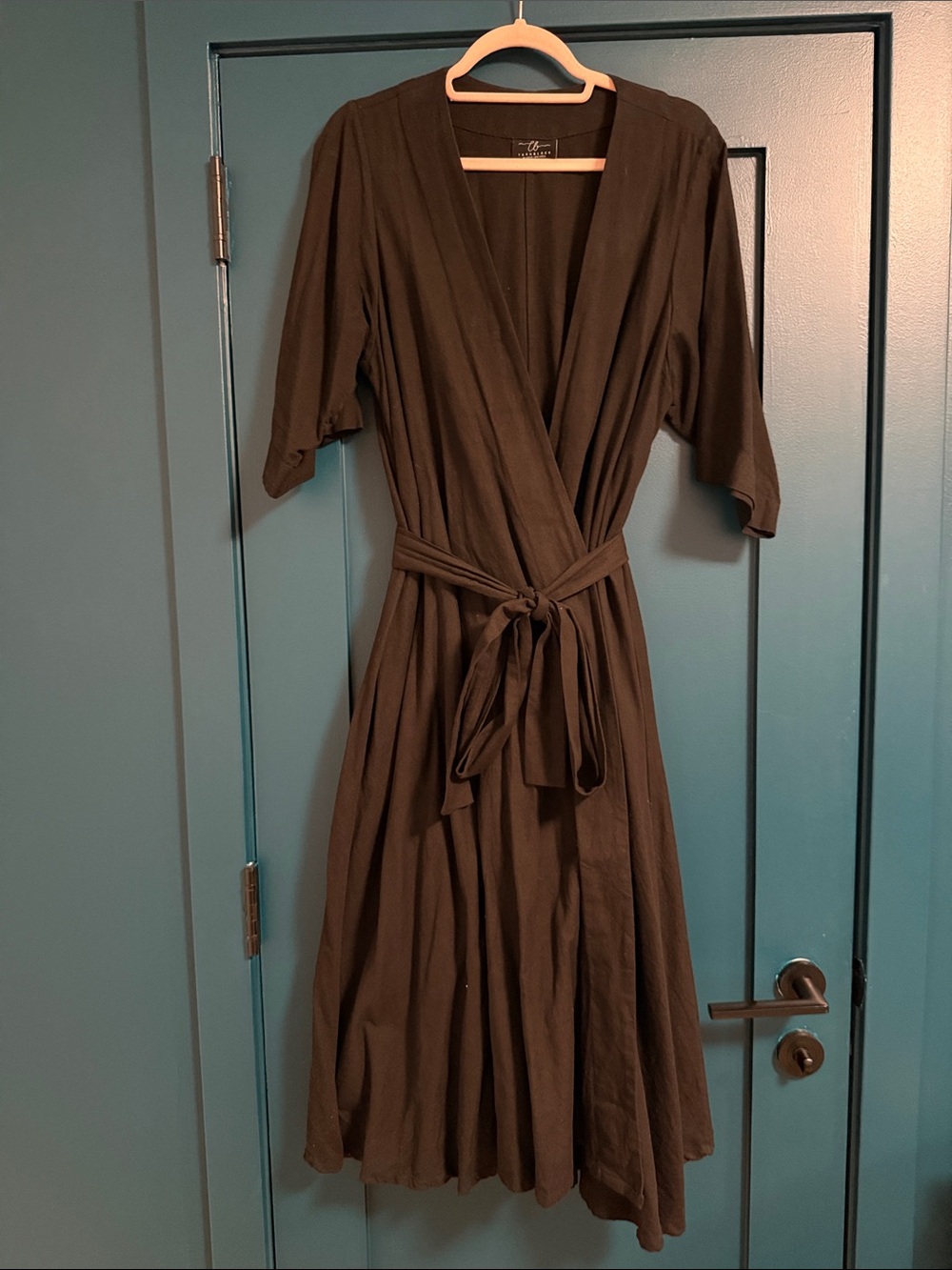 Turn Black Black Dahlia Wrap Dress